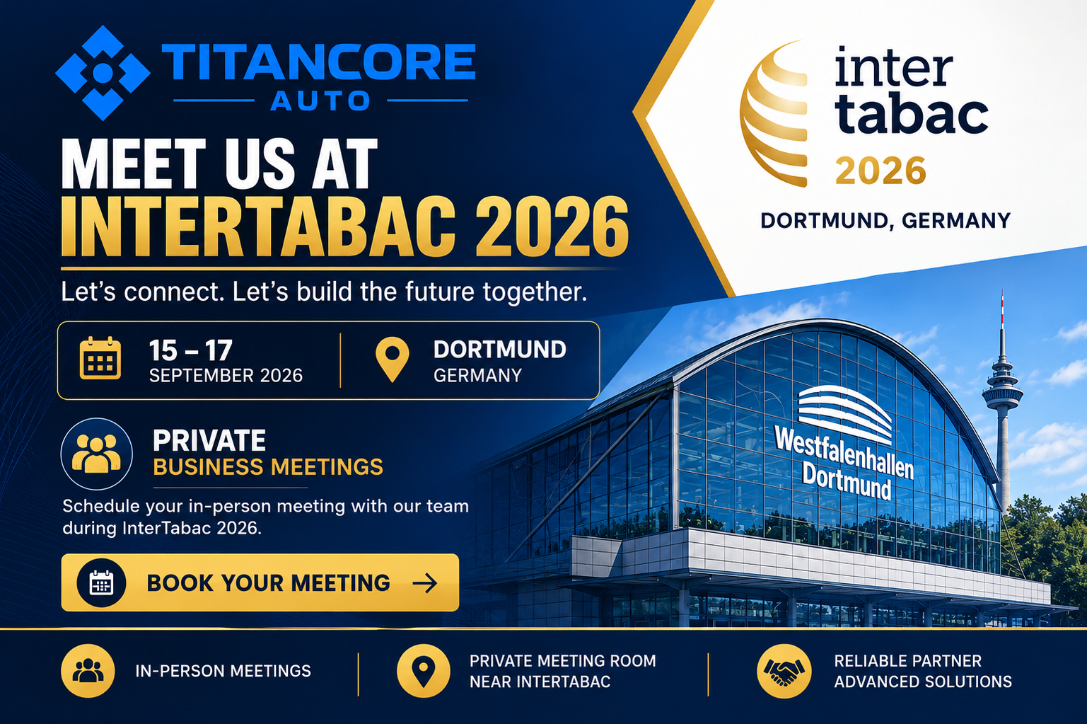 TitanCore Auto Heads to InterTabac 2026 in Dortmund